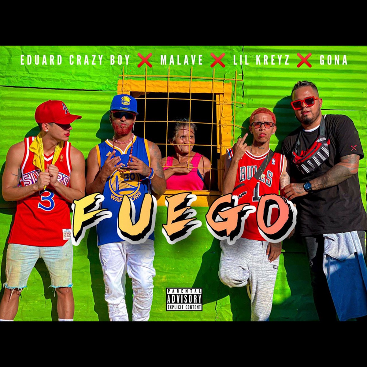 Fuego - Single by Gona, Eduard Crazy Boy, Malave & Lil Kreyz album cover