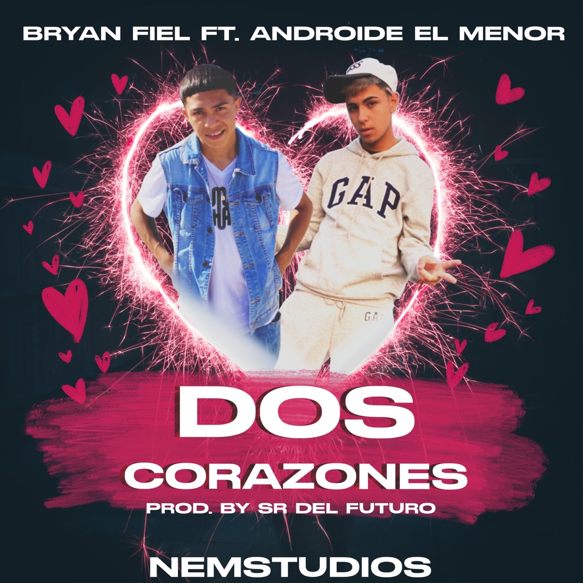 Dos Corazones (feat. Bryan Fiel) - Single by Androide el menor album cover