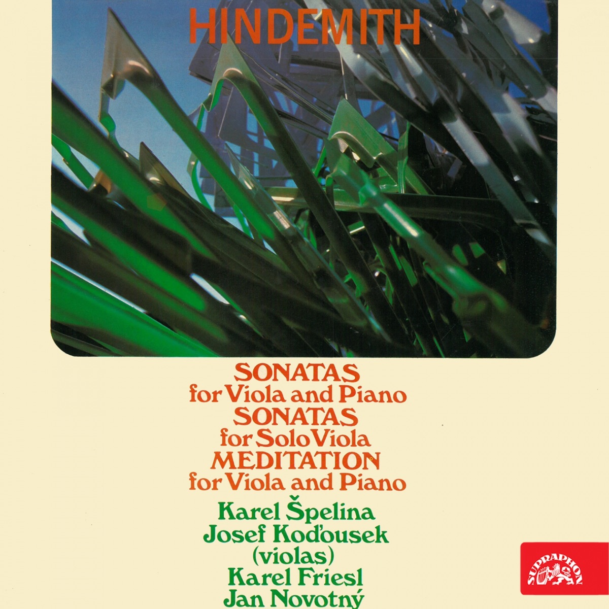 Hindemith: Viola Sonatas by Karel Špelina, Karel Friesl, Josef Koďousek & Jan Novotný album cover