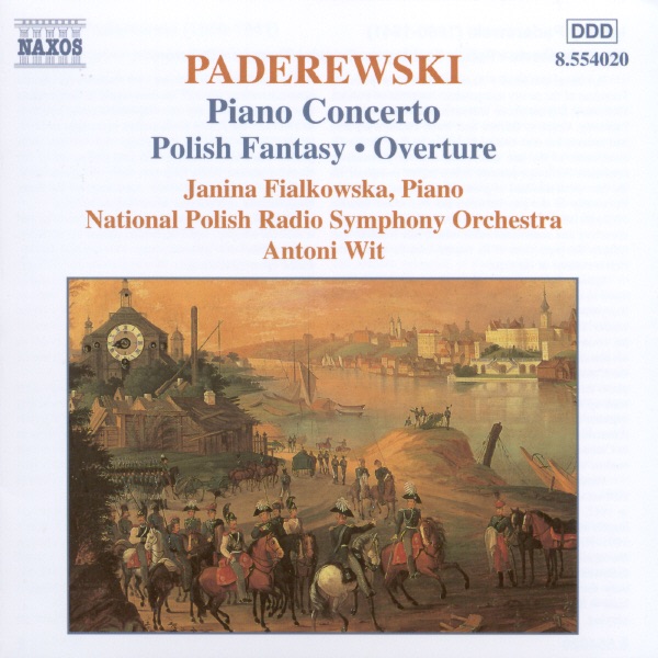 Paderewski: Paino Concerto - Polish Fantasy by Ignacy Jan Paderewski, Janina Fialkowska & National Polish Radio Symphony Orchestra Dir. Antoni Wit album cover