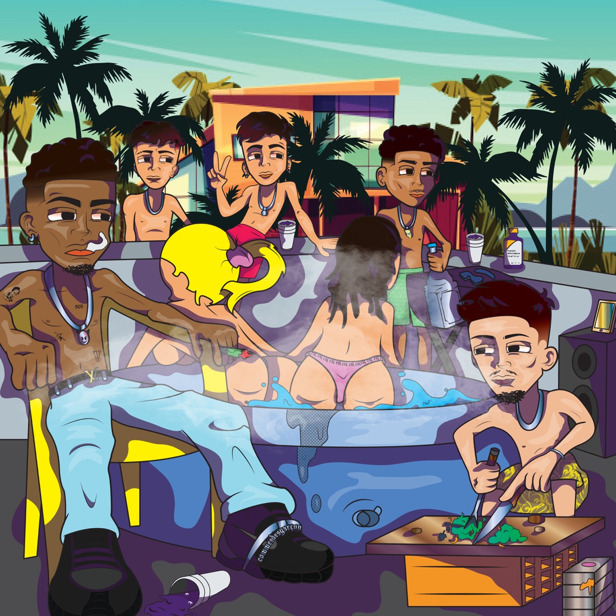 Slow Motion - Single by tkd, Nohypeboy, highboi deog, highboi gusta & Rare Boy album cover