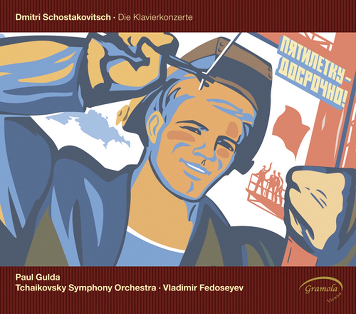 Shostakovich: Piano Concertos Nos. 1 & 2 by Paul Gulda, Vladimir Fedoseyev & Tchaikovsky Symphony Orchestra album cover