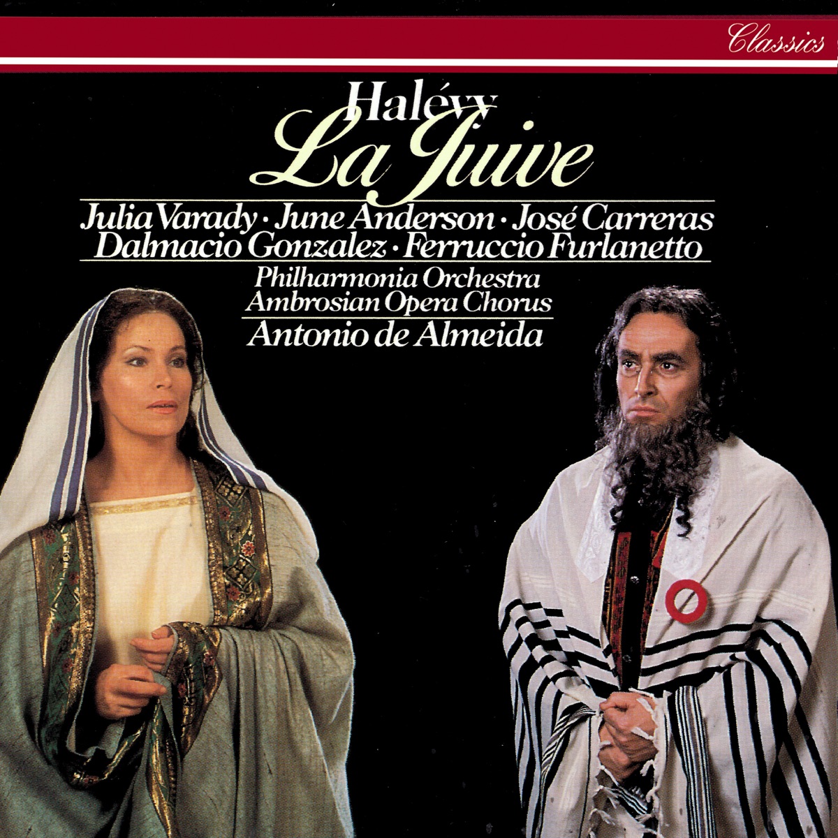 Halévy: La Juive by Antonio de Almeida, Julia Varady, José Carreras, June Anderson & Philharmonia Orchestra album cover