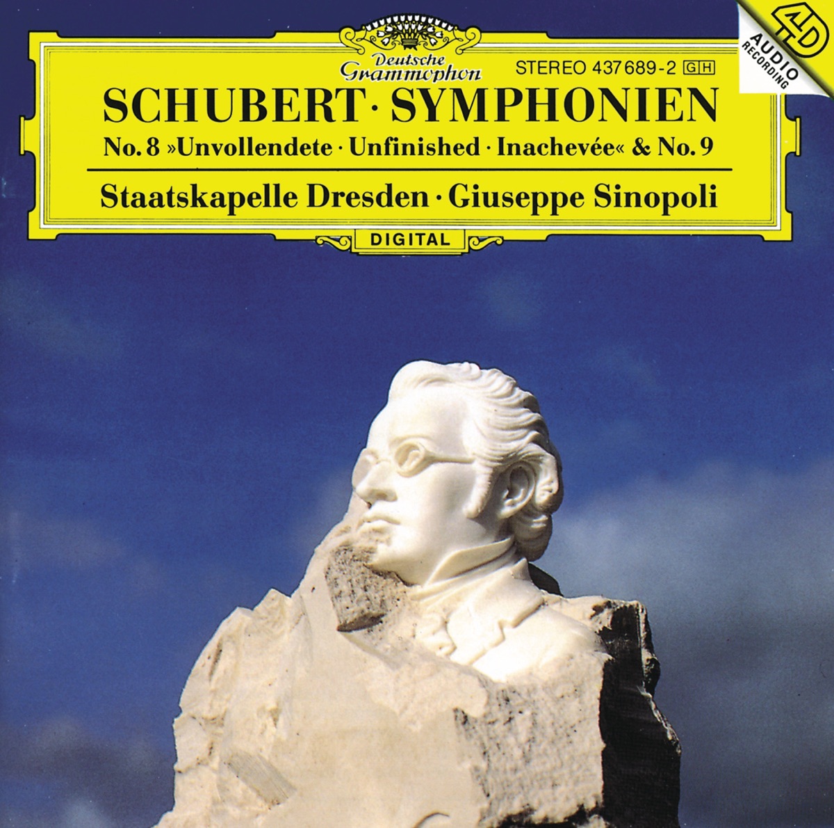 Schubert: "Unfinished" Symphony by Staatskapelle Dresden & Giuseppe Sinopoli album cover