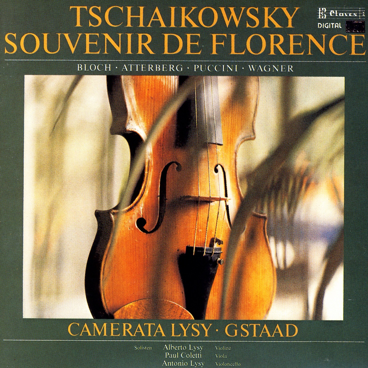 Tchaikovsky, Bloch, K. Atterberg, Puccini & Wagner: Music for Strings by Alberto Lysy, Paul Coletti, Antonio Lysy & Camerata Lysy Gstaad album cover
