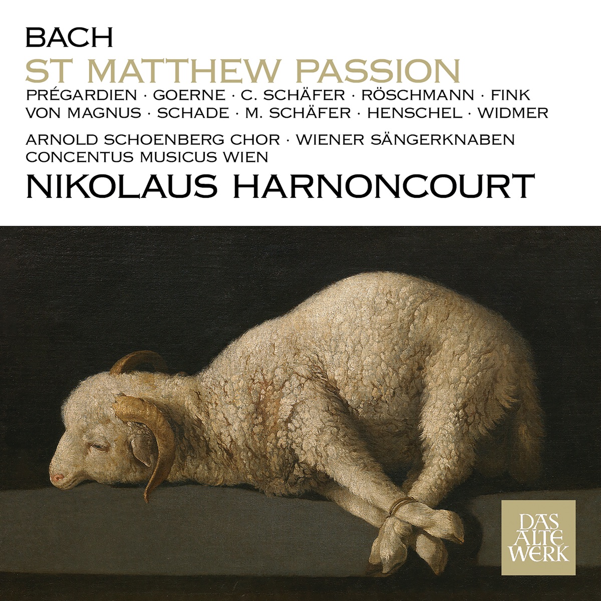 Bach, J.S.: St Matthew Passion, BWV 244 by Nikolaus Harnoncourt & Concentus Musicus Wien album cover