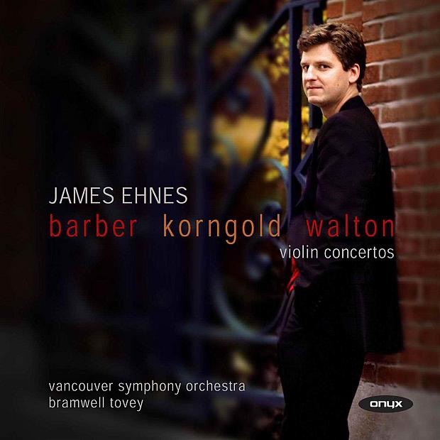 Barber / Korngold / Walton: Violin Concertos by Bramwell Tovey, James Ehnes & Vancouver Symphony Orchestra album cover