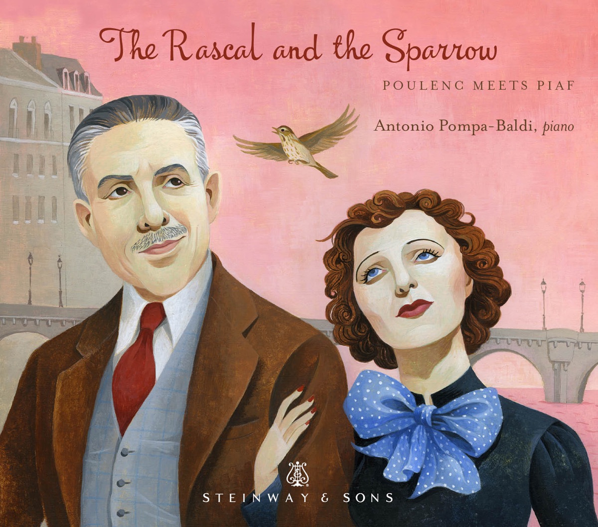 The Rascal and the Sparrow: Poulenc Meets Piaf by Antonio Pompa-Baldi album cover