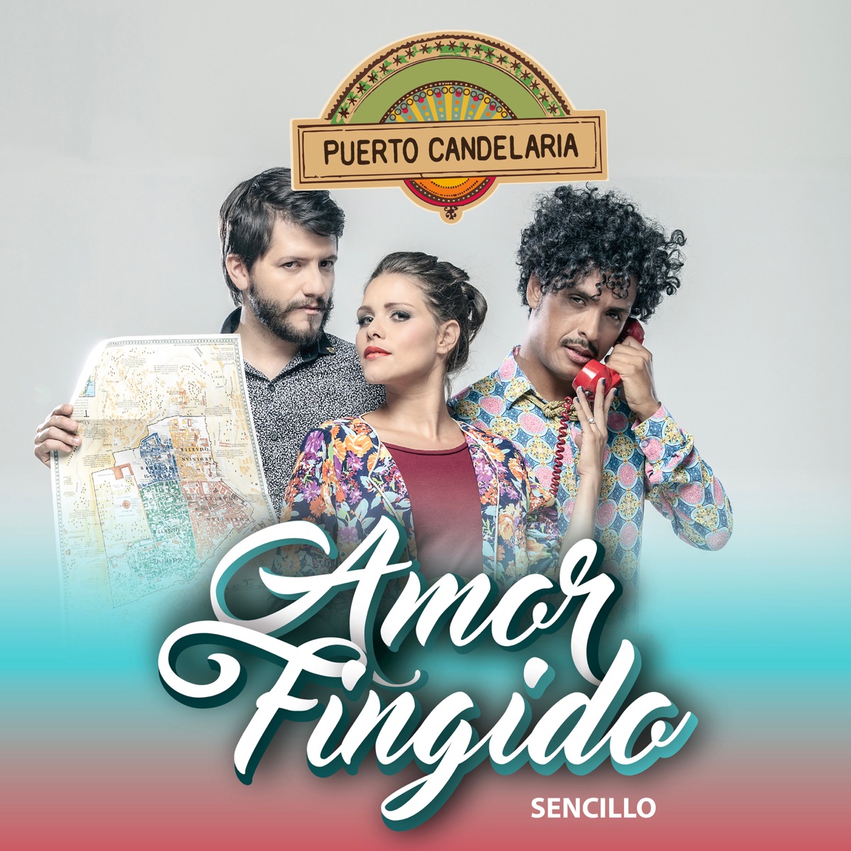 Amor Fingido - Single by Puerto Candelaria album cover