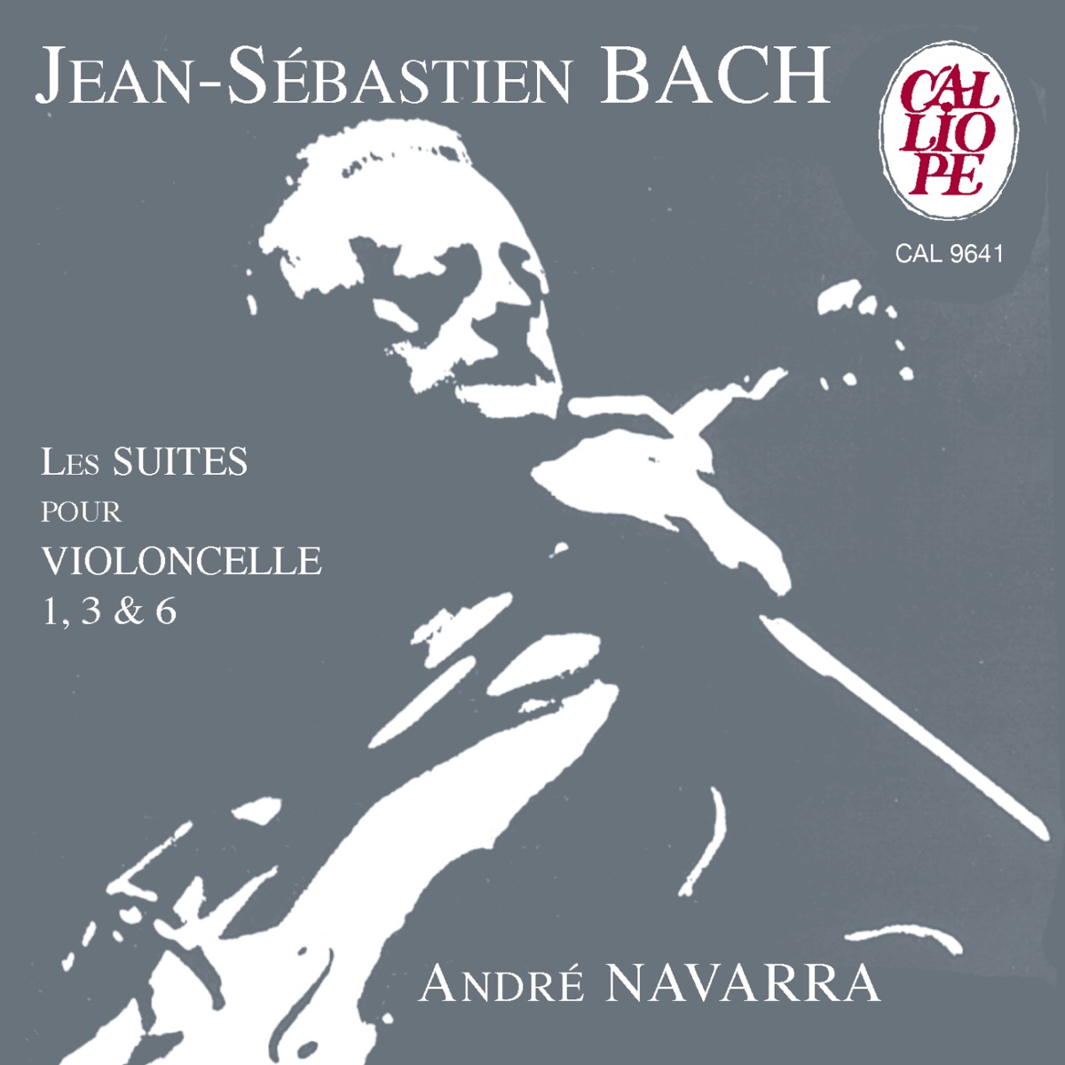 Bach: Les suites pour violoncelle 1, 3 & 6 by André Navarra album cover