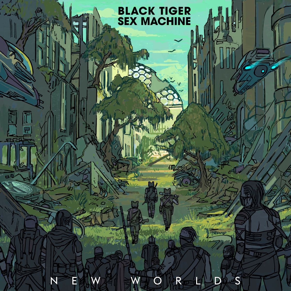 New Worlds by Black Tiger Sex Machine album cover