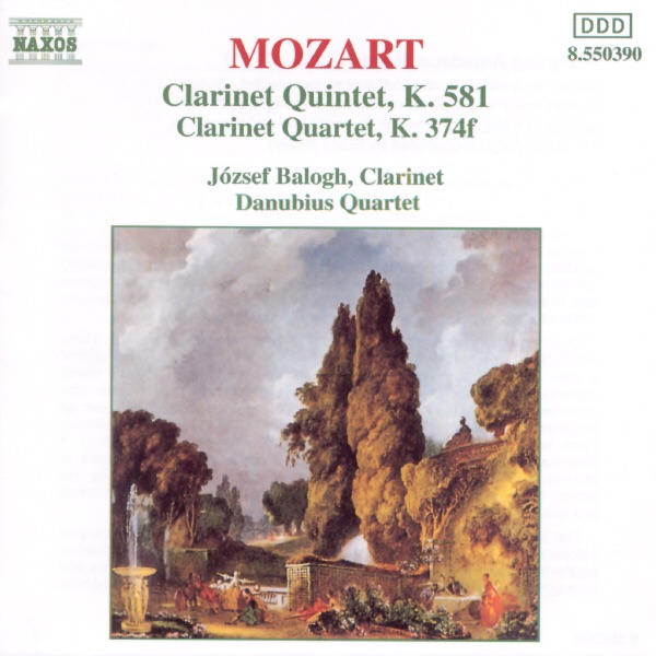 Mozart: Clarinet Quintets by József Balog & Danubius Quartet album cover