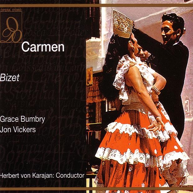 Carmen by Grace Bumbry, Herbert von Karajan & John Vickers album cover