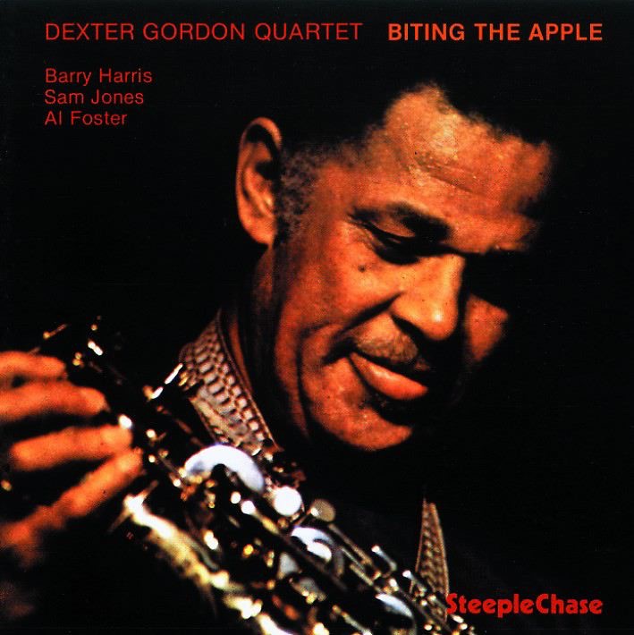 Biting the Apple by Dexter Gordon album cover