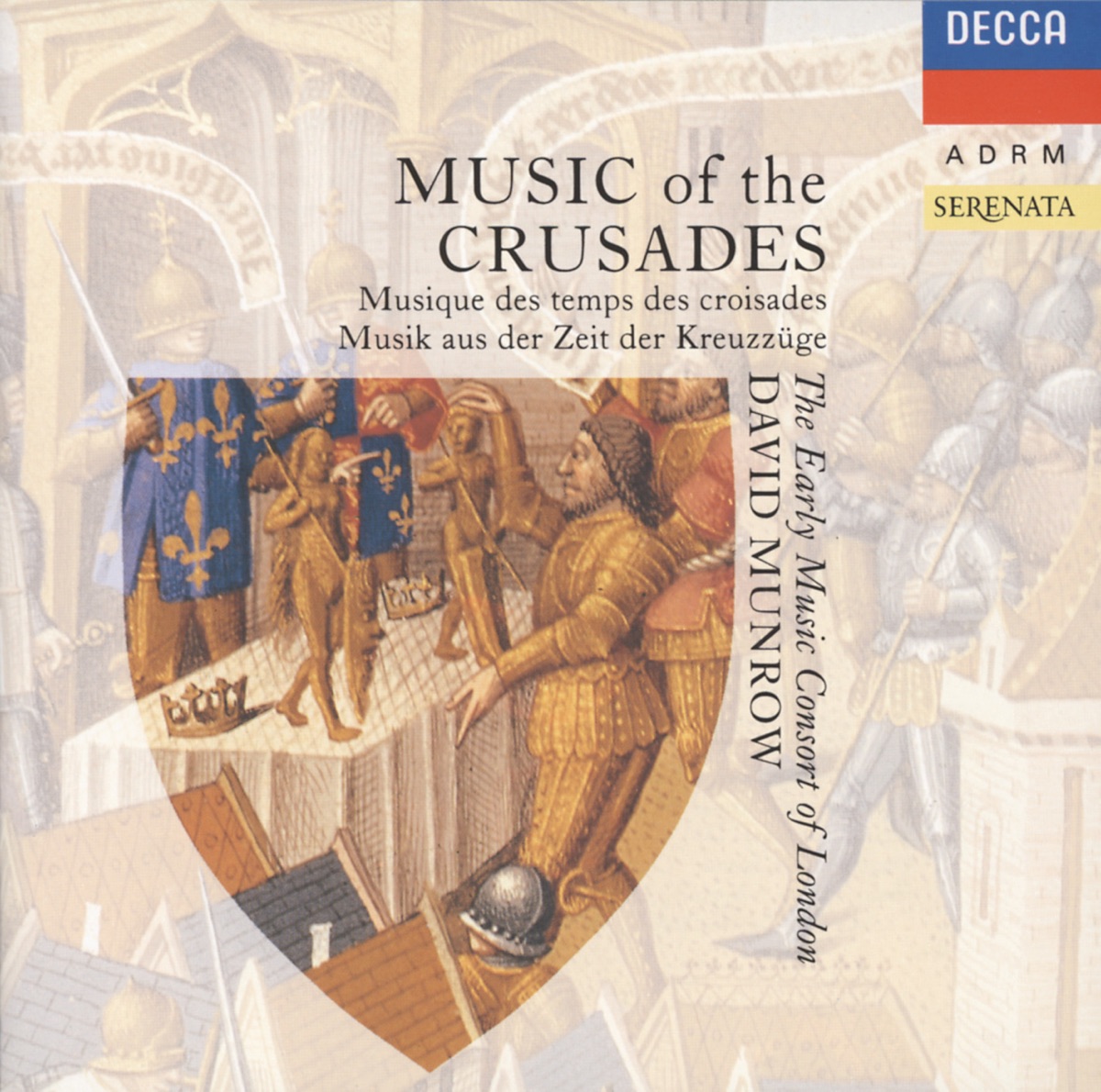 Music of the Crusades by David Munrow & The Early Music Consort of London album cover