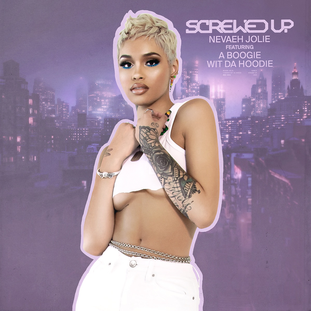 Screwed Up (feat. A Boogie wit da Hoodie) - Single by Nevaeh Jolie album cover artwork