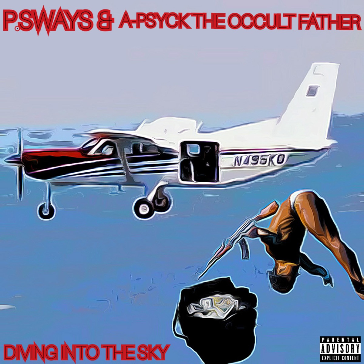 Diving Into the Sky (feat. A-Psyck the Occult Father) - Single by P.Sways album cover