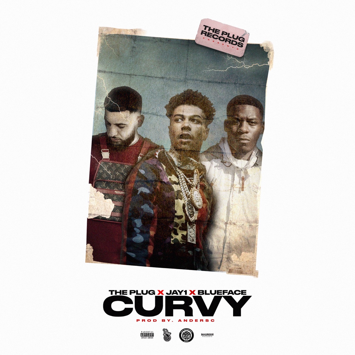 Curvy - Single by The Plug, JAY1 & Blueface album cover