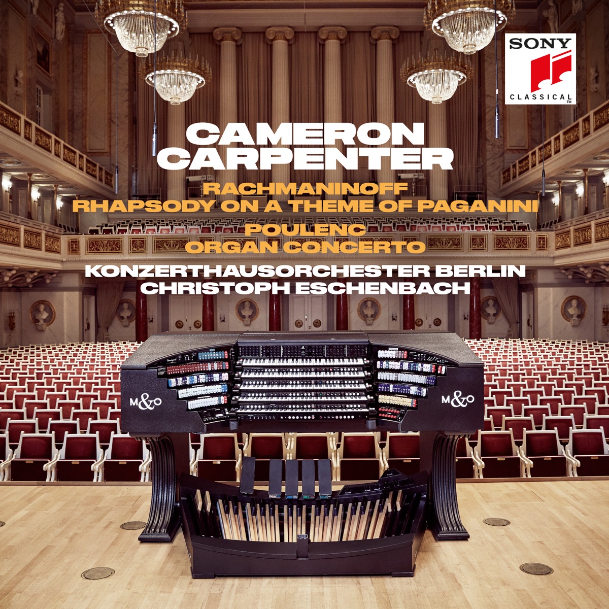 Rachmaninoff: Rhapsody on a Theme of Paganini &  Poulenc: Organ Concerto by Cameron Carpenter album cover