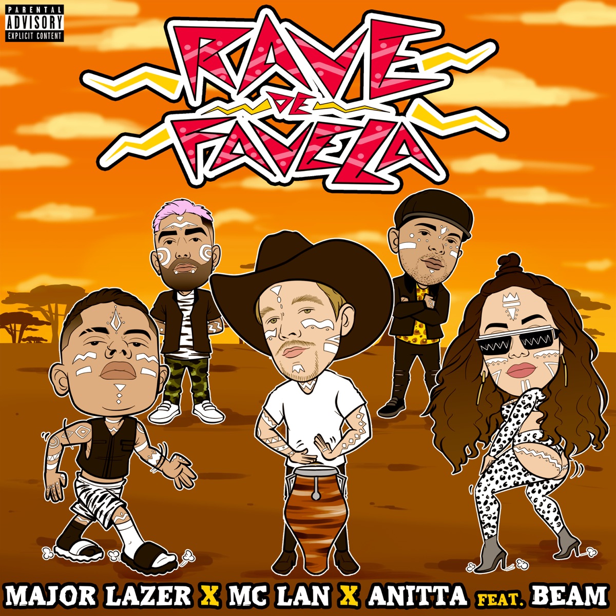 Rave de Favela - Single by MC Lan, Major Lazer & Anitta album cover