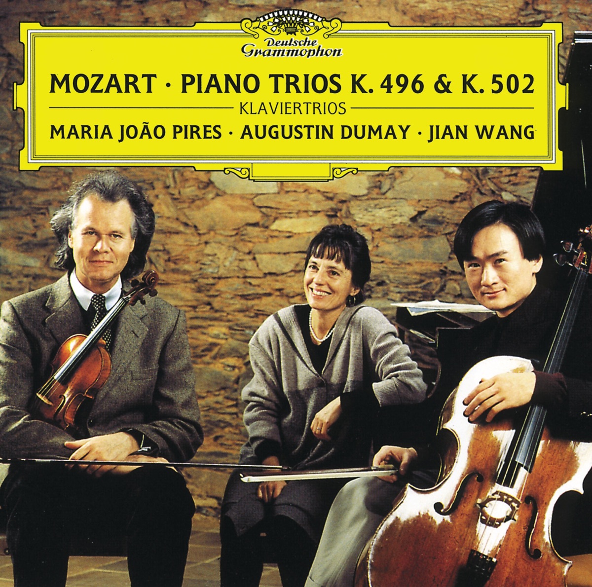Mozart: Piano Trios K. 496 & 502 by Augustin Dumay, Maria Joao Pires & Jian Wang album cover