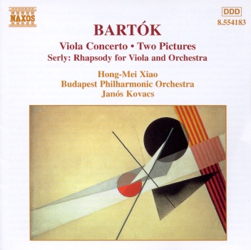 Bartok: Two Pictures & Viola Concertos and Serly: Rhapsody for Viola and Orchestra by Budapest Philharmonic Orchestra & Hong-Mei Xiao album cover