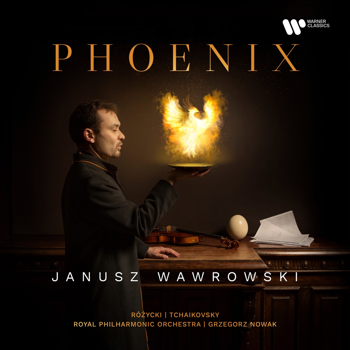 Phoenix by Grzegorz Nowak, Royal Philharmonic Orchestra & Janusz Wawrowski album cover