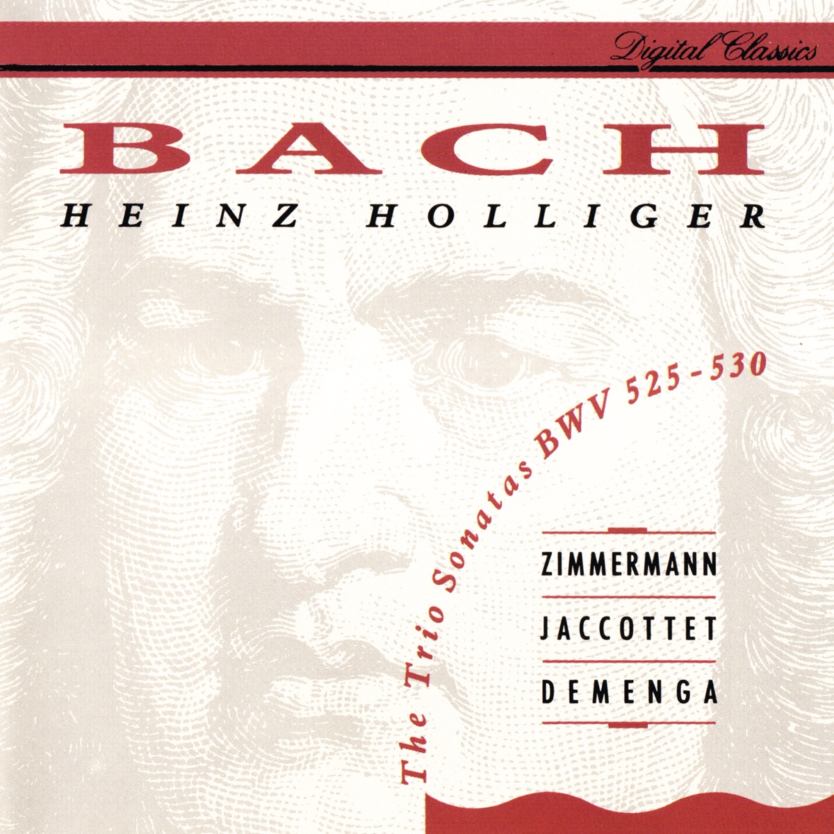 Bach, J.S. : 6 Trio Sonatas BWV 525-530 by Heinz Holliger, Tabea Zimmerman, Christiane Jaccottet & Thomas Demenga album cover