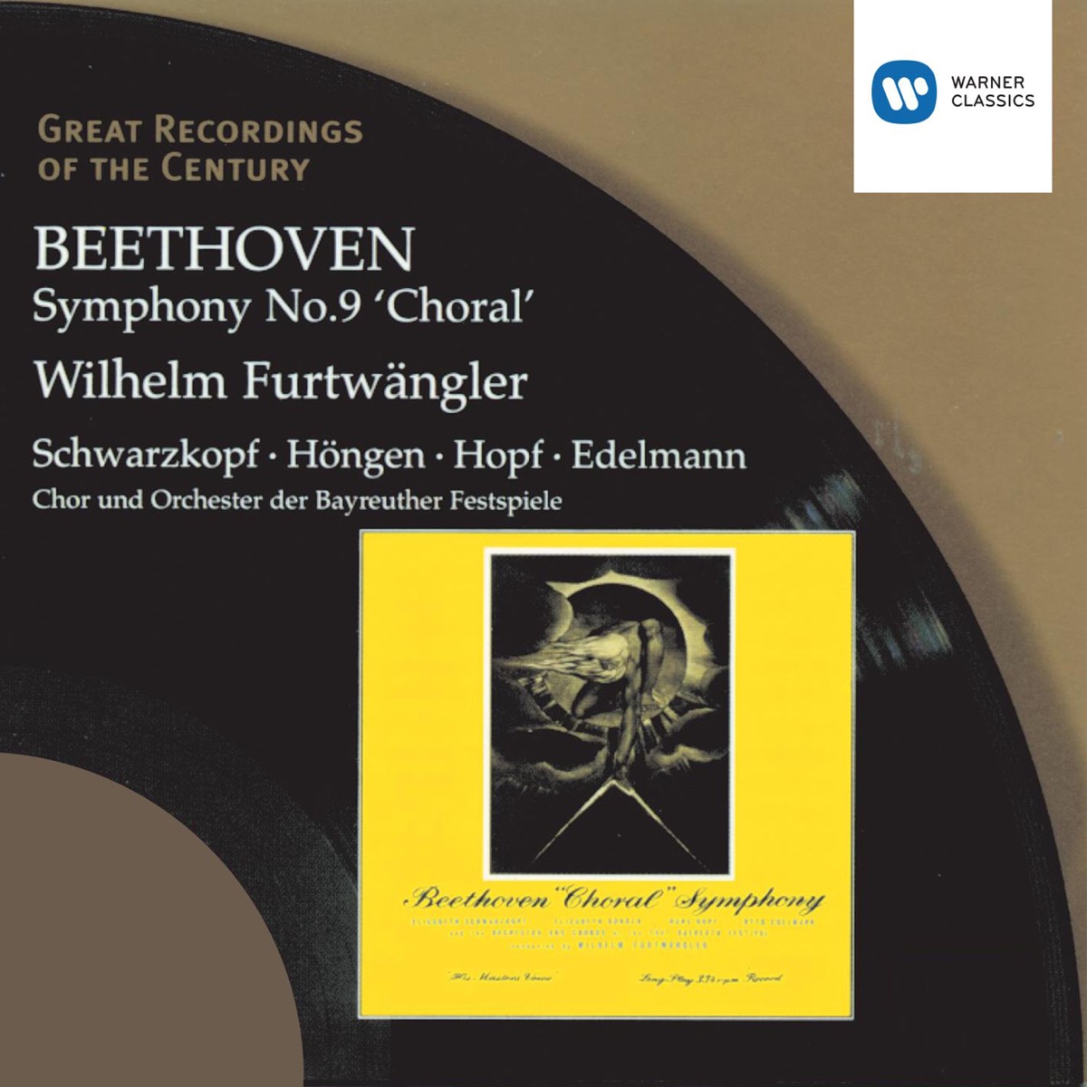 Beethoven: Symphony No. 9 in D Minor, Op. 125, "Choral" by Wilhelm Furtwängler & Bayreuth Festival Orchestra album cover