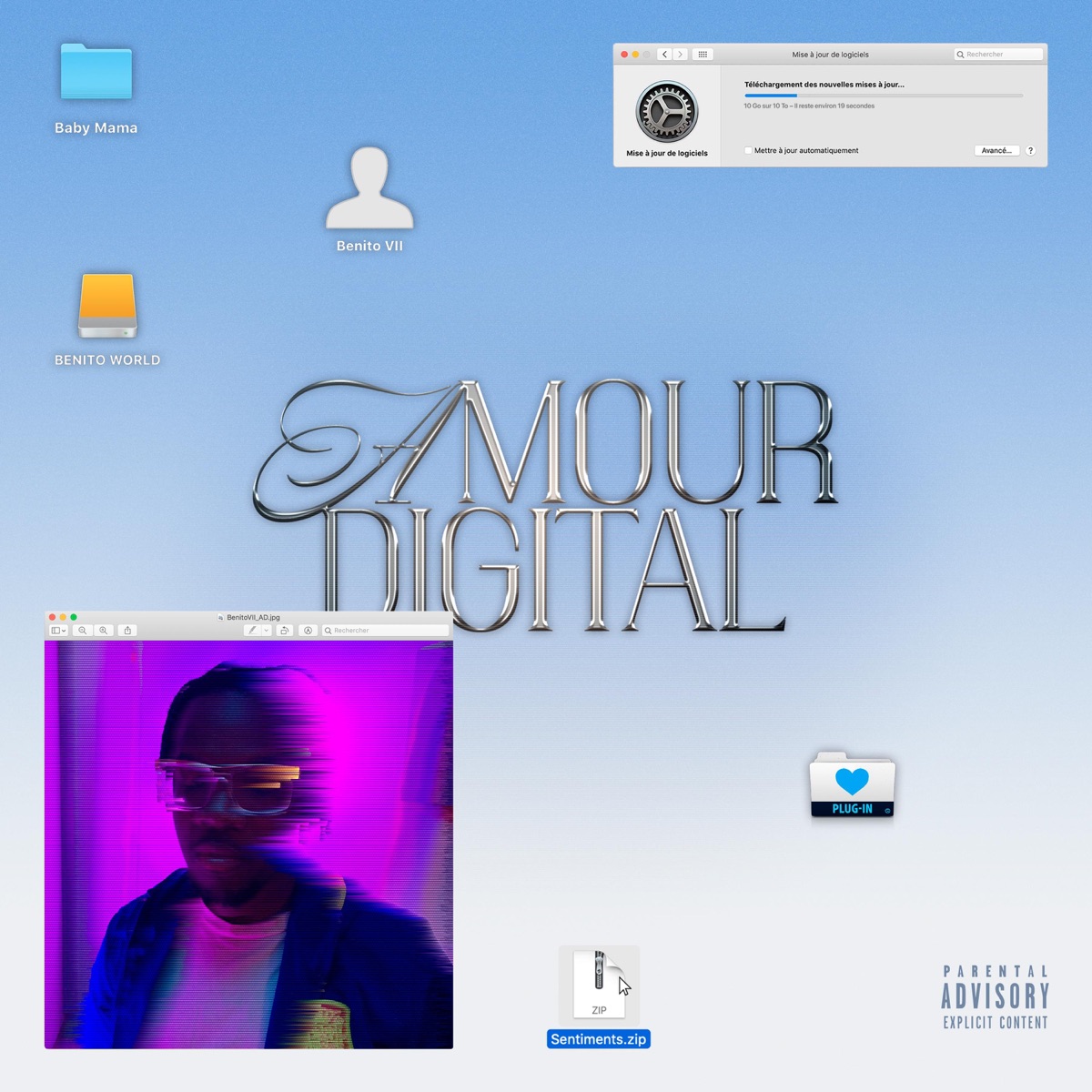 Amour Digital - Single by Benito VII album cover