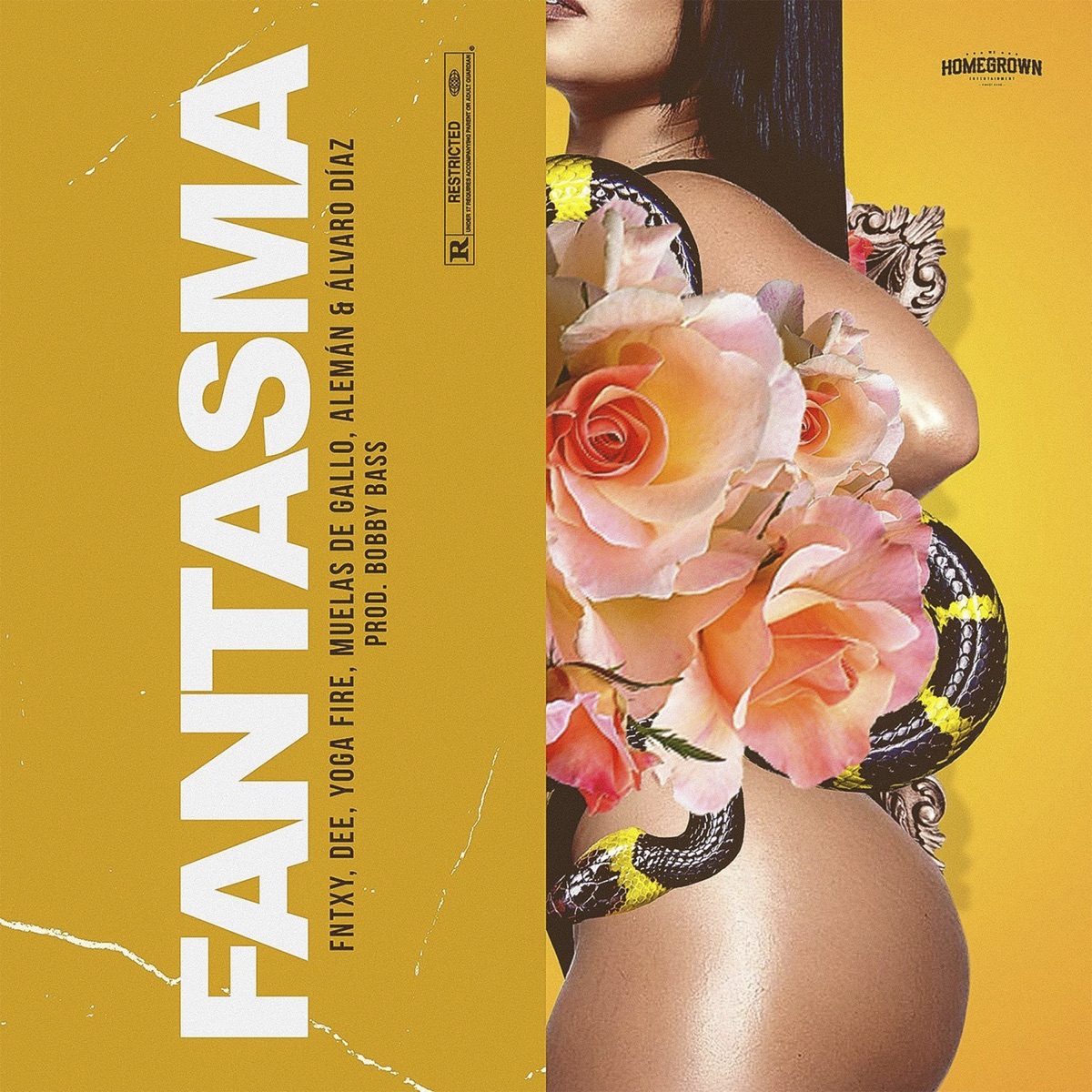 Fantasma (feat. Aleman, Álvaro Díaz, Dee, Fntxy, Muelas De Gallo & Yoga Fire) - Single by Homegrown Mafia album cover