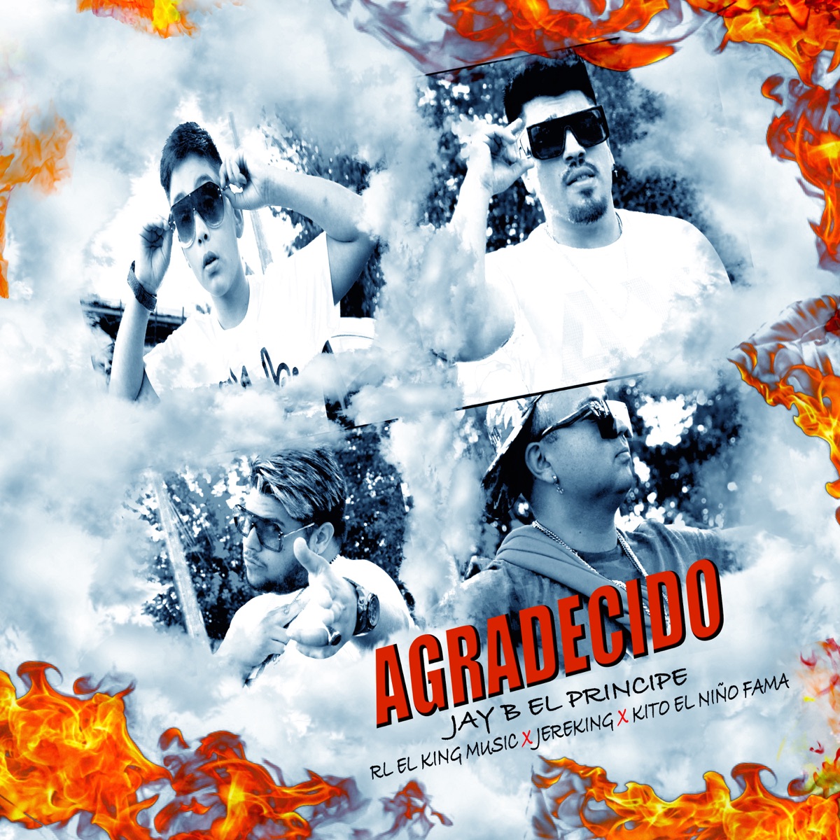 Agradecido - Single by Jay B El Principe, Jere King, Kito El Niño Fama & RL el king music album cover