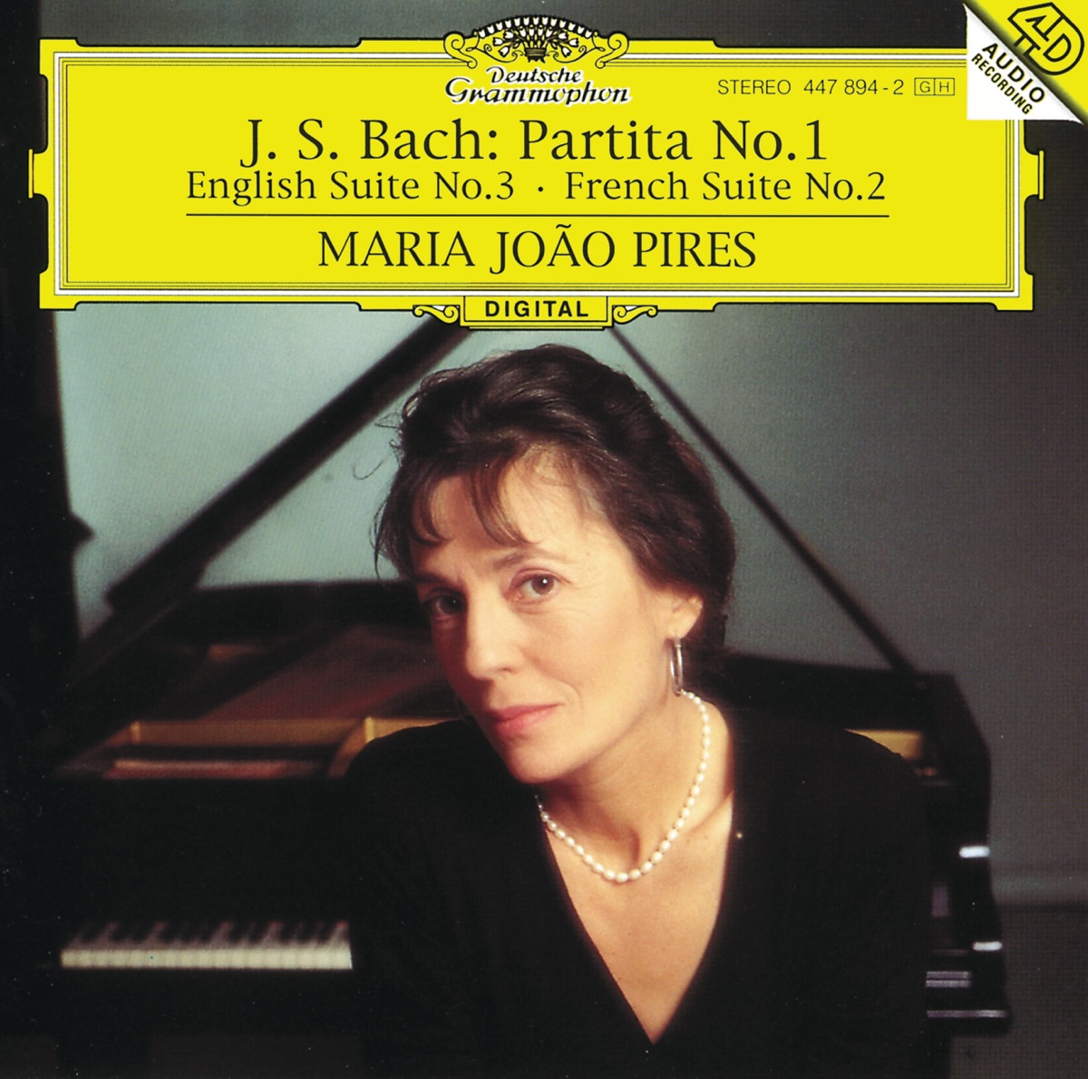 Bach: Partita No. 1 by Maria Joao Pires album cover