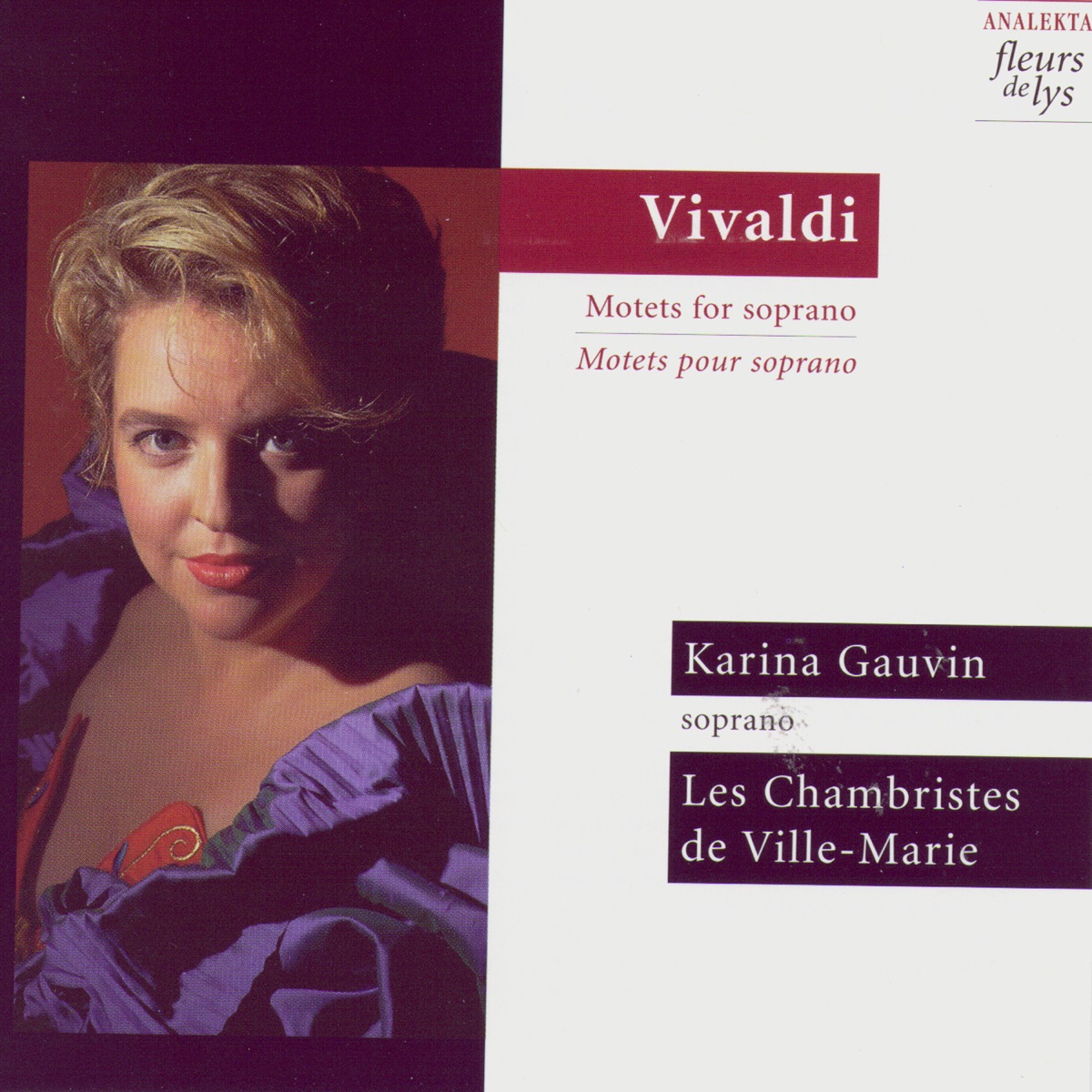 Vivaldi: Motets for soprano by Karina Gauvin & Les Chambristes de Ville-Marie album cover