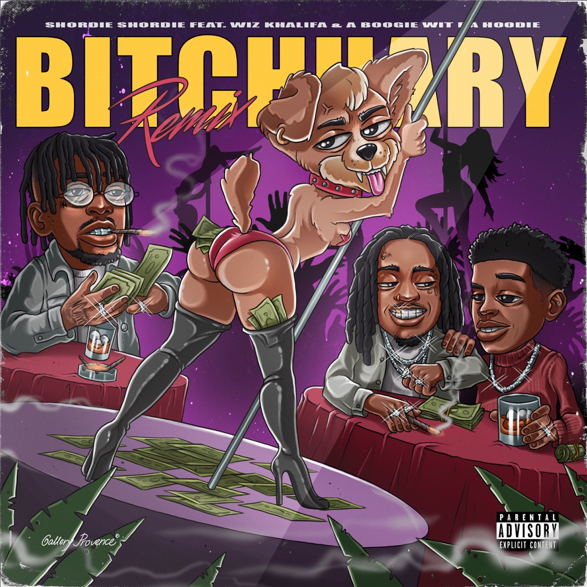 Bitchuary (Remix) [feat. Wiz Khalifa & A Boogie wit da Hoodie] - Single by Shordie Shordie album cover artwork