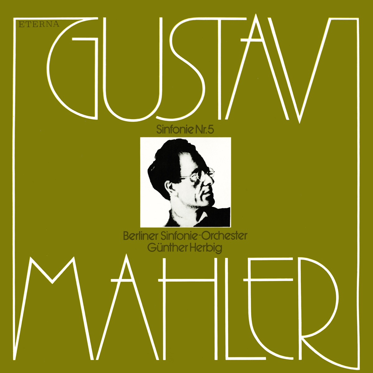 Mahler: Symphony No. 5 by Berlin Symphony Orchestra & Guenther Herbig album cover
