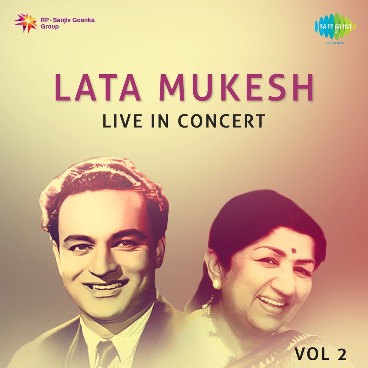 Lata Mukesh Live In Concert, Vol. 2 by Lata Mangeshkar & Mukesh album cover