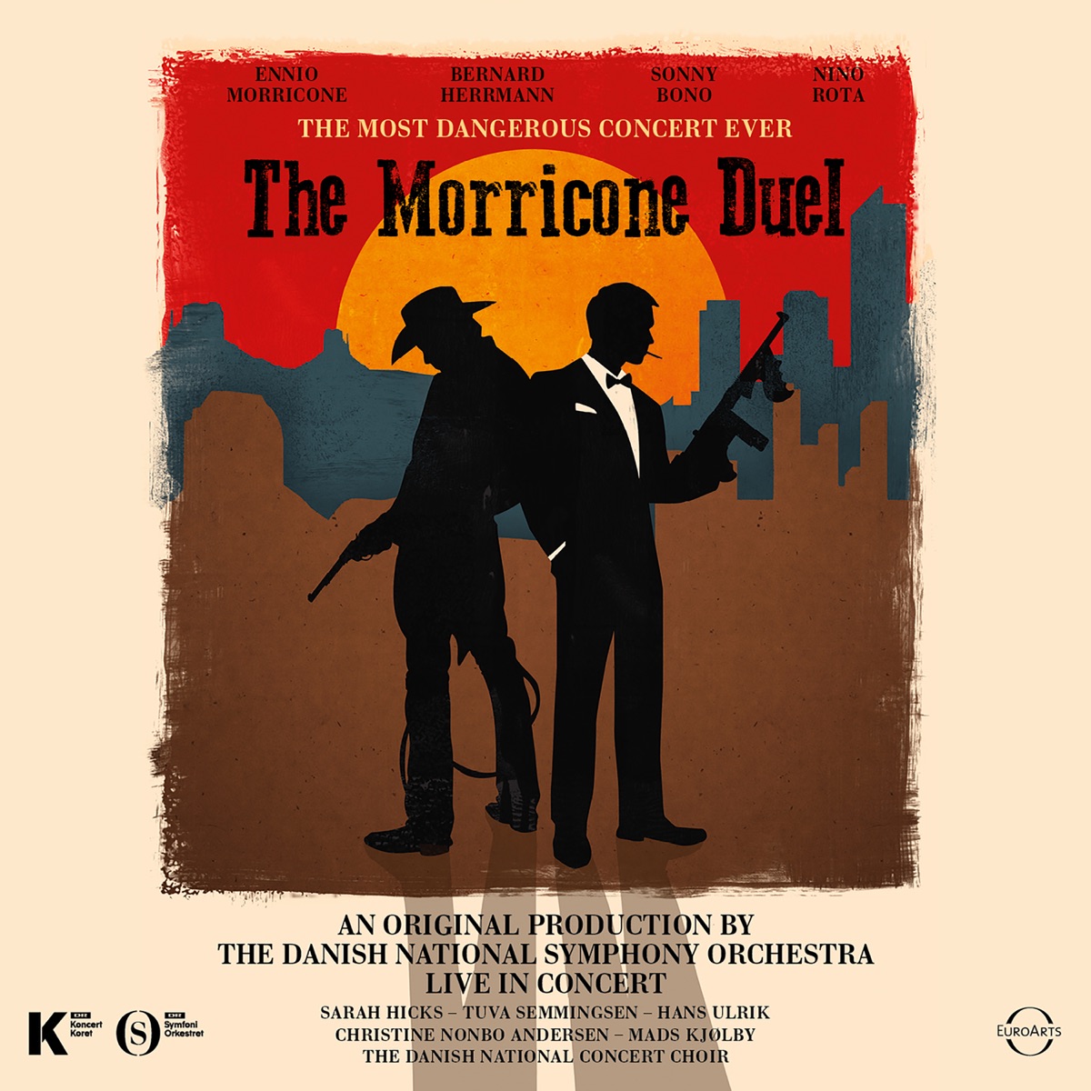 The Morricone Duel: The Most Dangerous Concert Ever (Live) by Danish National Symphony Orchestra & Sarah Hicks album cover