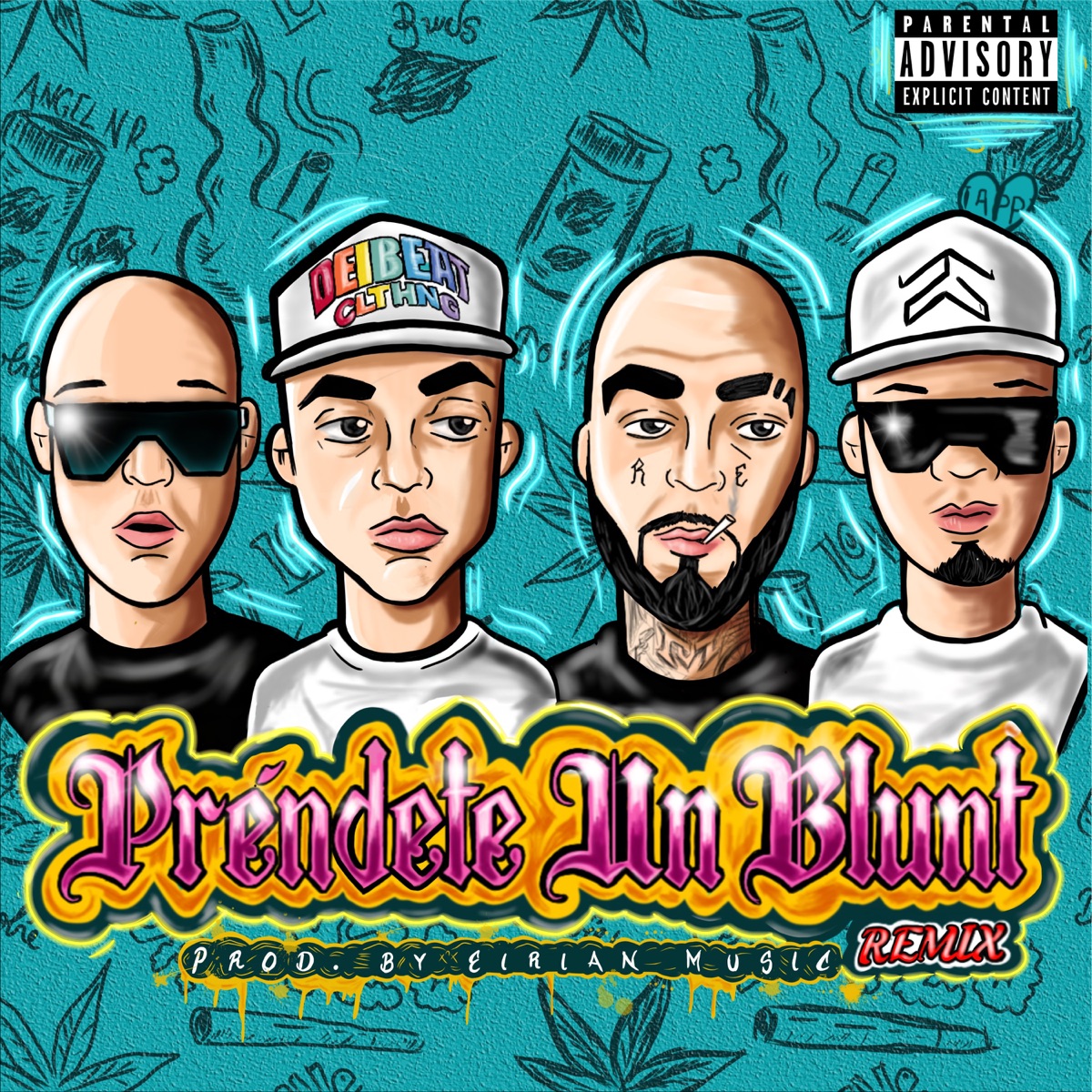 Préndete Un Blunt (feat. Zimple) [Remix] - Single by MC Davo, C-Kan & Dharius album cover