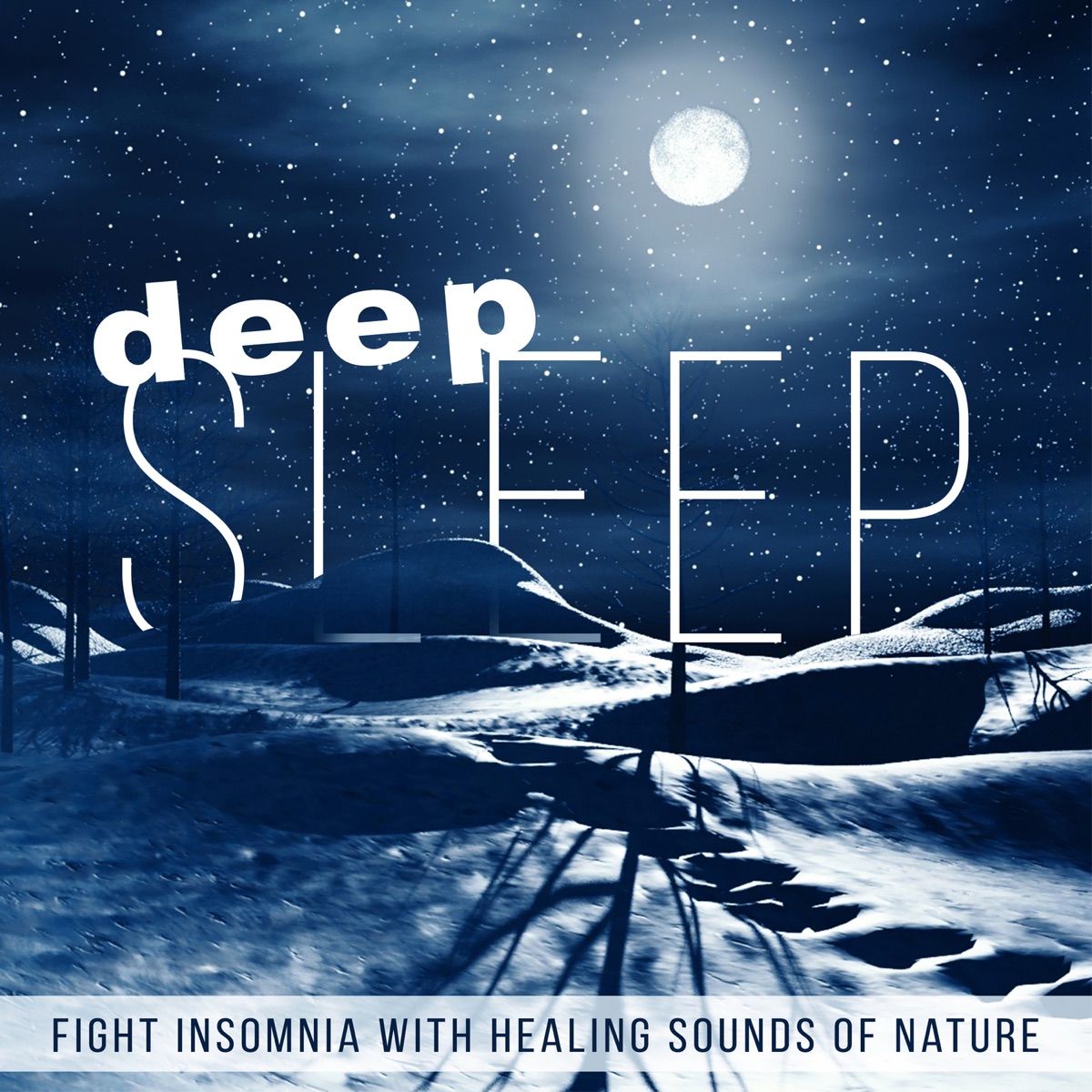 Deep Sleep: Fight Insomnia with Healing Sounds of Nature - Soothing Music for Trouble Sleeping, Music for Total Relaxation, Sleep Well & Rest Well by Relaxing Zen Music Ensemble & Trouble Sleeping Music Universe album cover