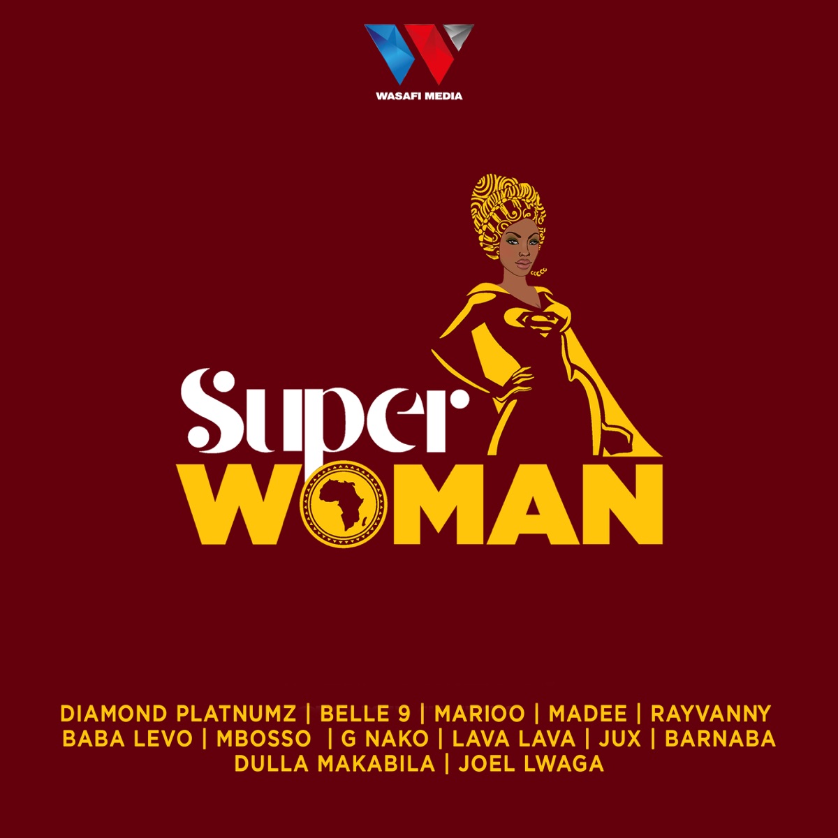 Super Woman - Single by Diamond Platnumz, Belle 9, Marioo, Madee, Rayvanny, Baba Levo, Mbosso, G Nako, Lava Lava, Jux, Barnaba, Dulla Makabila & Joel Lwaga album cover