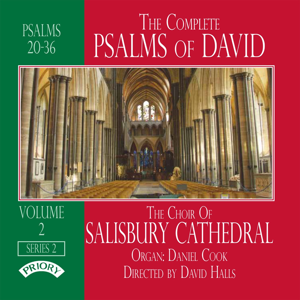 The Complete Psalms of David Volume 2 by The Choir of Salisbury Cathedral, David Halls & Daniel Cook album cover