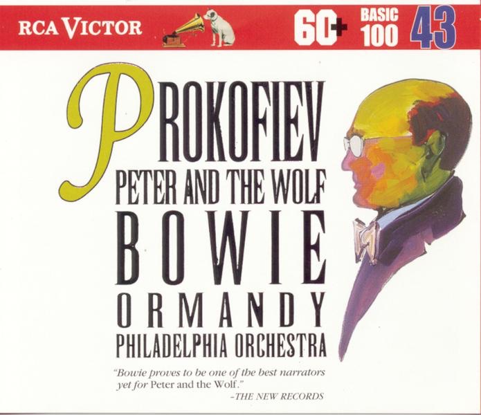 Prokofiev: Peter and the Wolf by Arthur Fiedler, André Gauthier, The Philadelphia Orchestra, Eugene Ormandy, David Bowie, Boston Pops Orchestra, Leo Litwin, Samuel Lipman & Martin Hoherman album cover