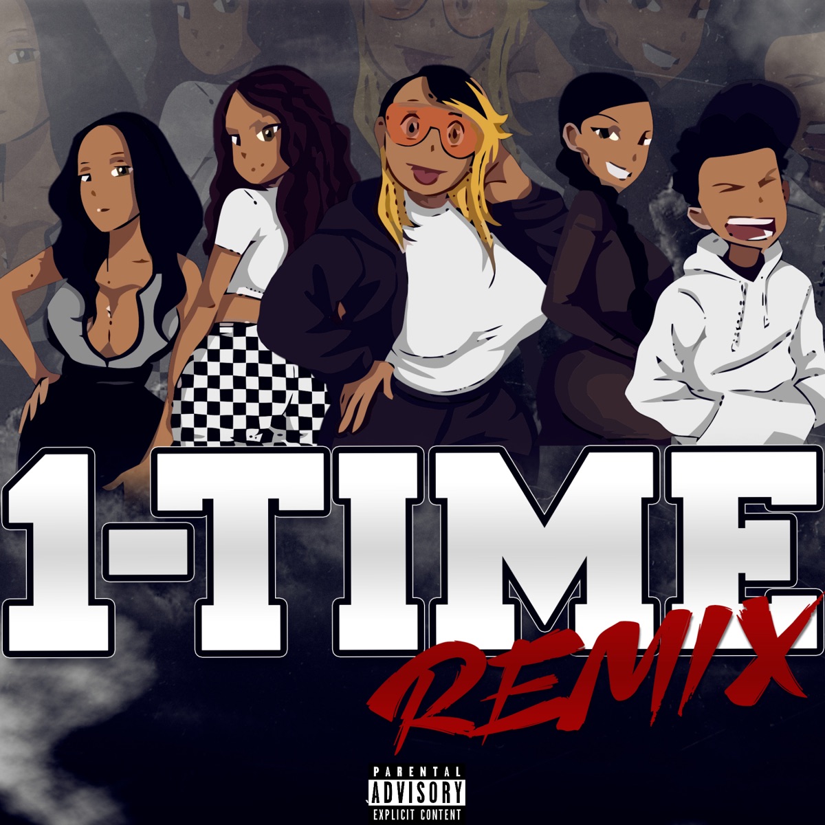 1-Time (Remix) [feat. Tai, Ally Cocaine, Gizz Macc, Dott & Swervyy] - Single by City P album cover