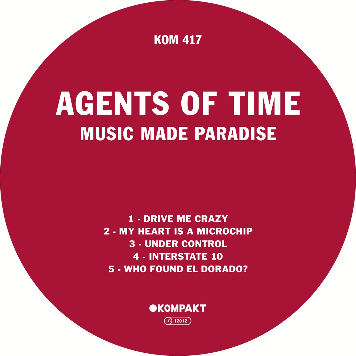 Music Made Paradise - EP by Agents Of Time album cover