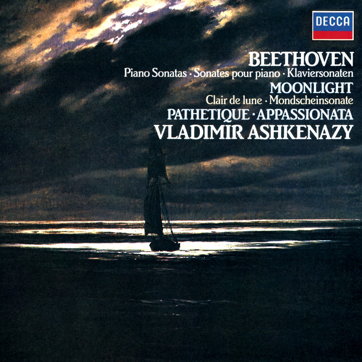 Moonlight Sonata by Vladimir Ashkenazy album cover