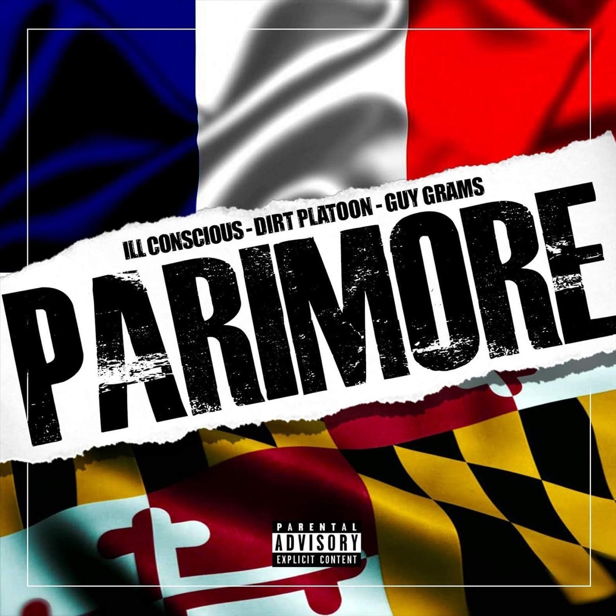 Parimore - EP by Dirt Platoon, Ill Conscious & Guy Grams album cover