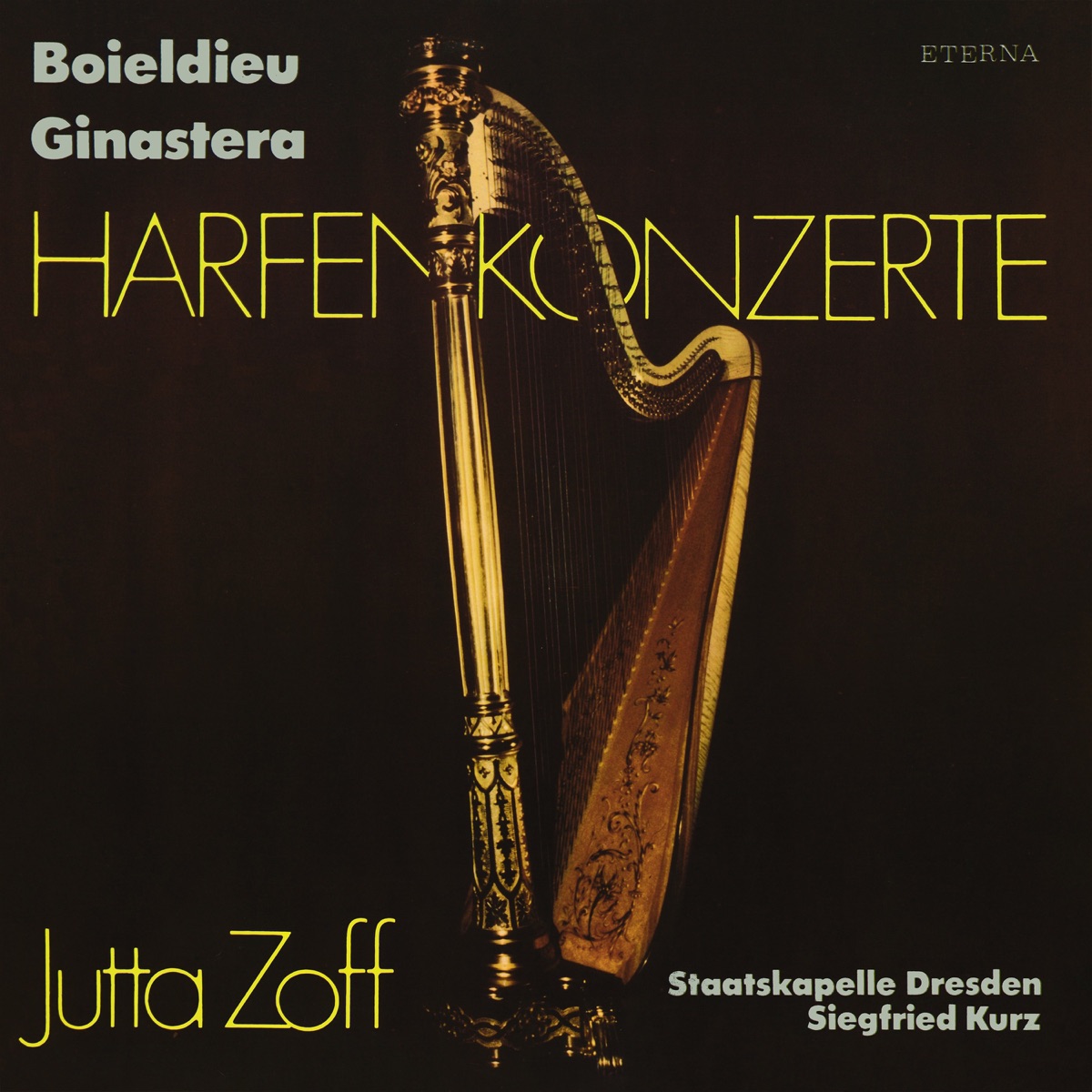 Boïeldieu: Harp Concerto In C Major - Ginastera: Harp Concerto, Op. 25 by Staatskapelle Dresden, Siegfried Kurz & Jutta Zoff album cover