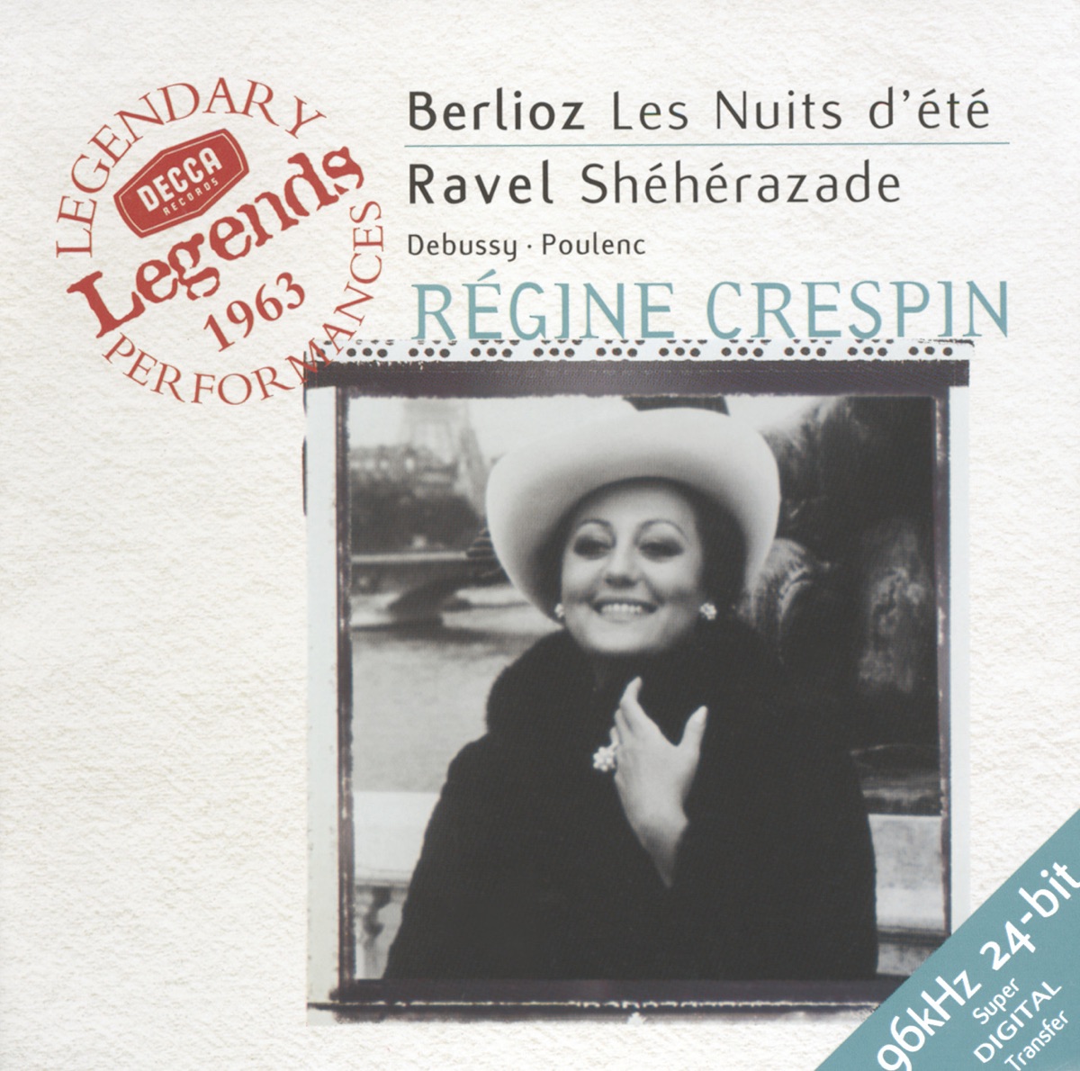 Berlioz: Les Nuits D'été / Ravel: Shéhérazade, &c. by Régine Crespin, Ernest Ansermet, John Wustman & Orchestre de la Suisse Romande album cover