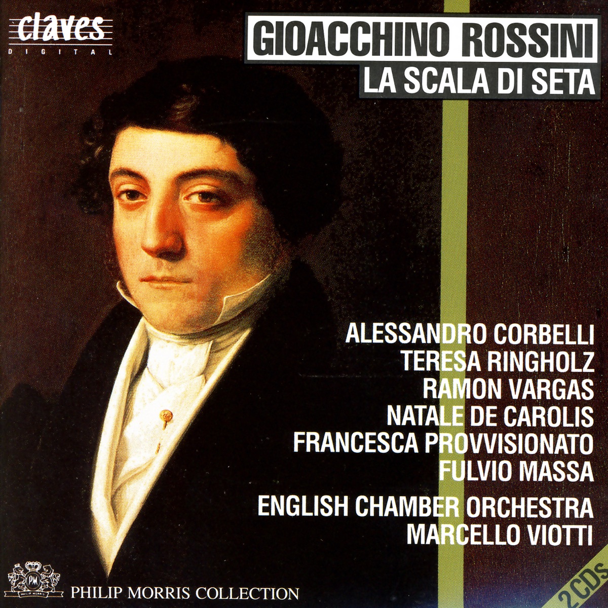 Gioacchino Rossini: La Scala di Seta by Fulvio Massa, Alessandro Corbelli, English Chamber Orchestra, Francesca Provvisionato, Natale de Carolis, Ramón Vargas & Teresa Ringholz album cover